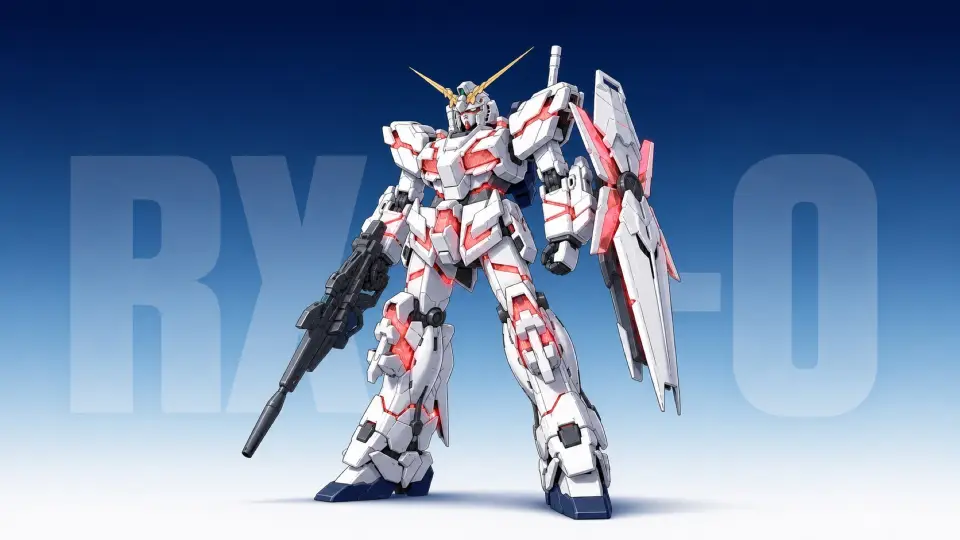 217-高达-RX-0独角兽高达 AI 生成作品预览
