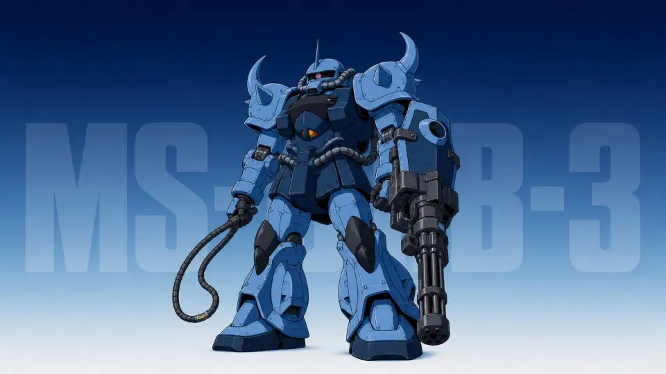 246-高达-MS-07B-3老虎特装型 AI 生成作品预览