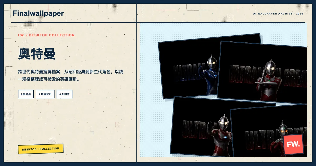 奥特曼电脑壁纸画册分享封面