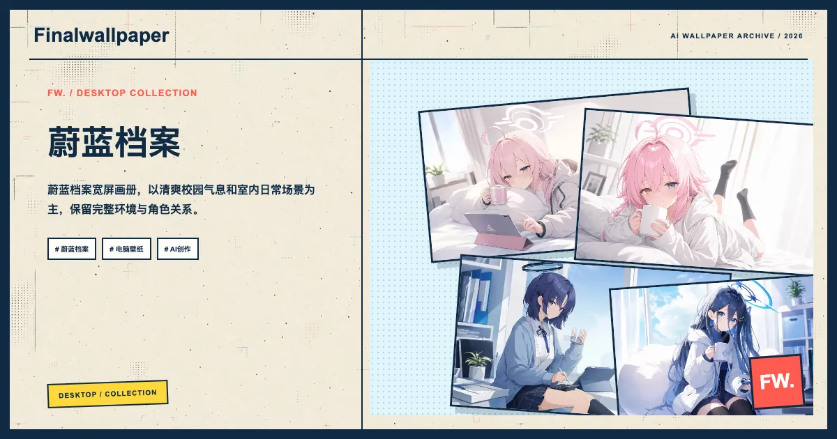 蔚蓝档案电脑壁纸画册分享封面