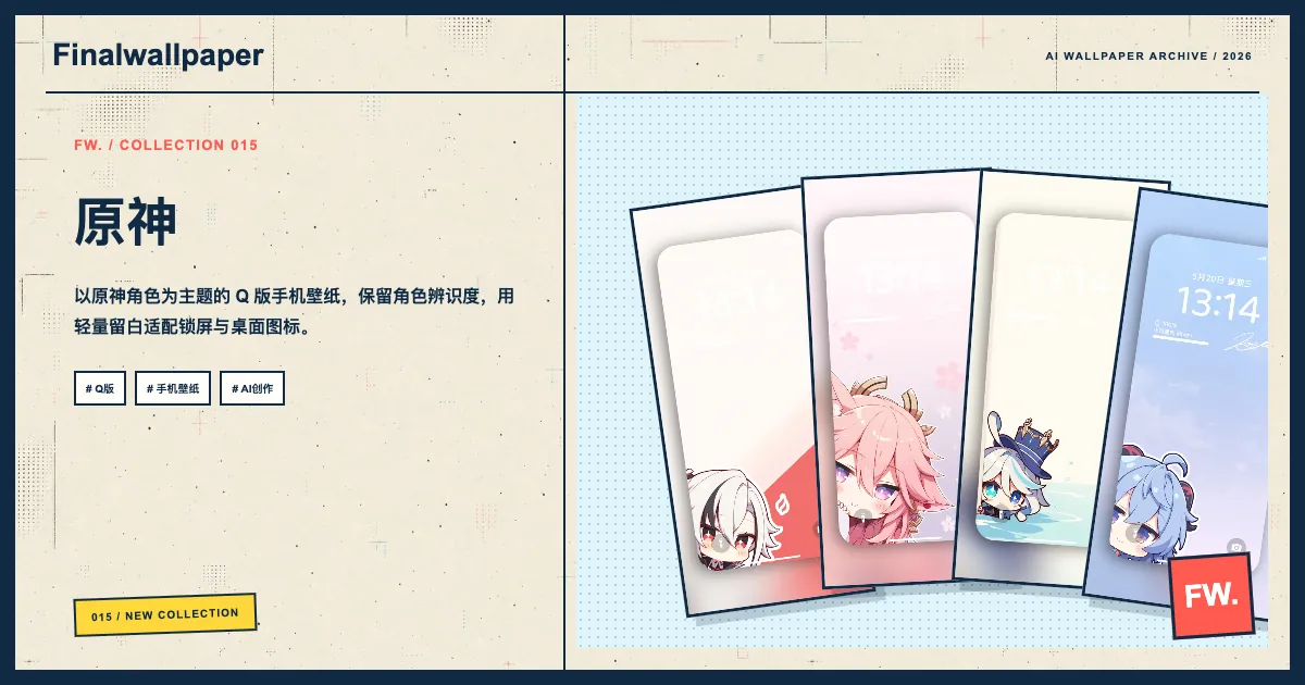 原神 · Q版手机壁纸画册分享封面