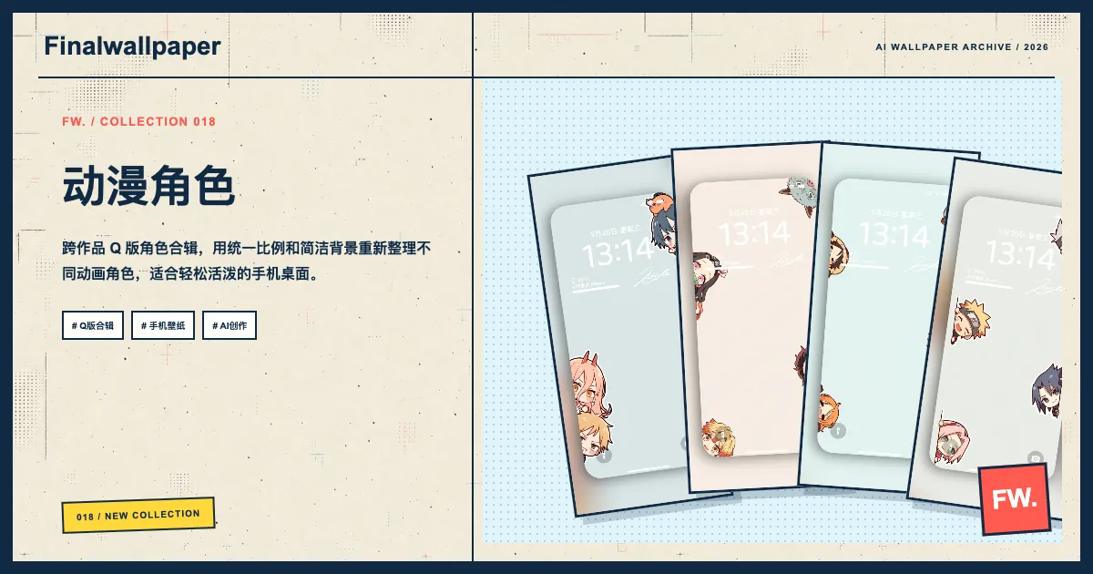 动漫角色 · Q版合辑手机壁纸画册分享封面