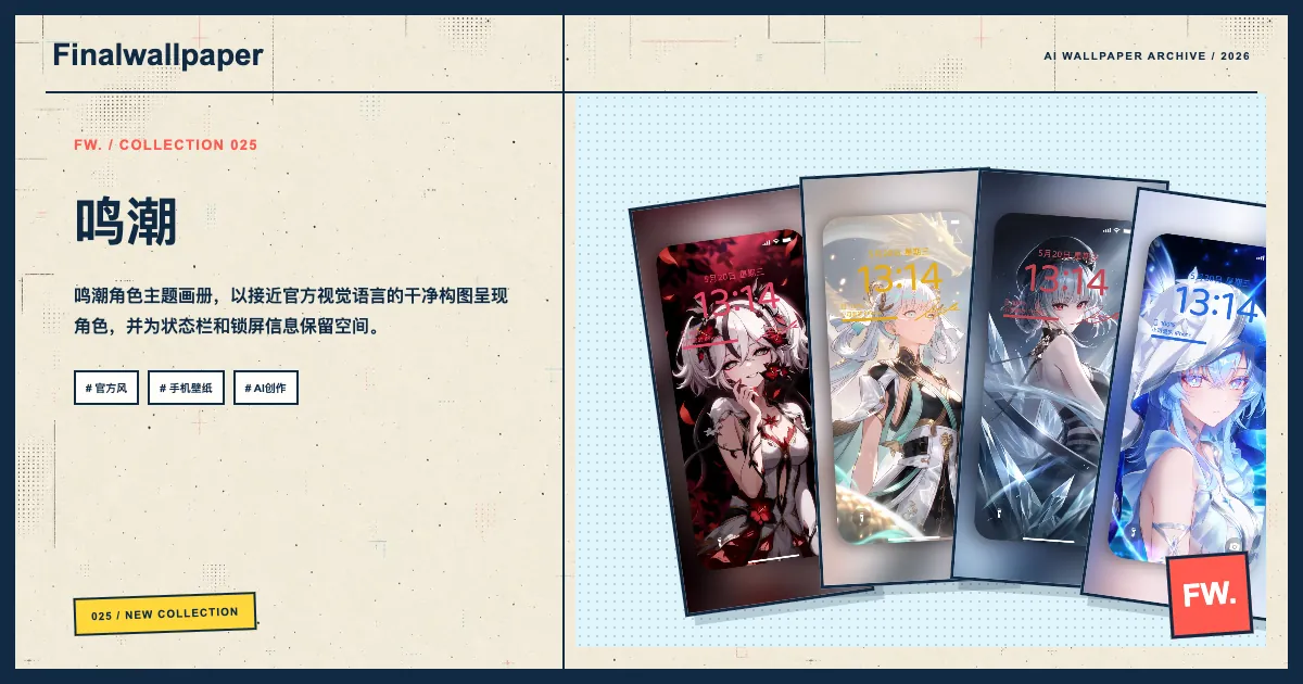 鸣潮 · 官方风手机壁纸画册分享封面