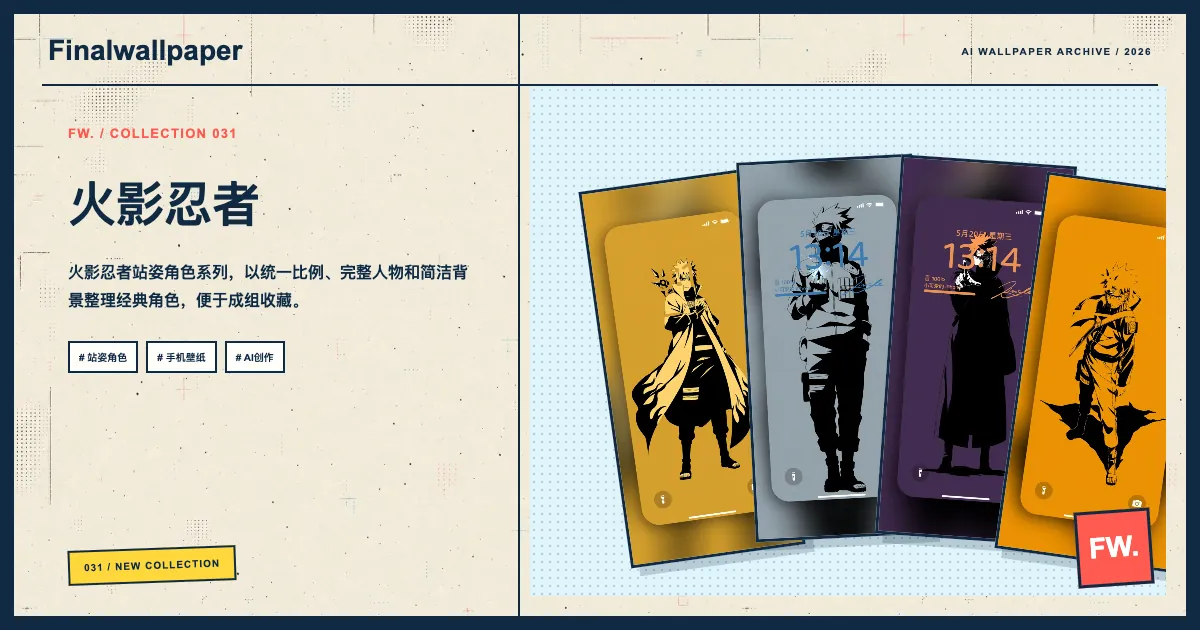 火影忍者 · 站姿角色手机壁纸画册分享封面
