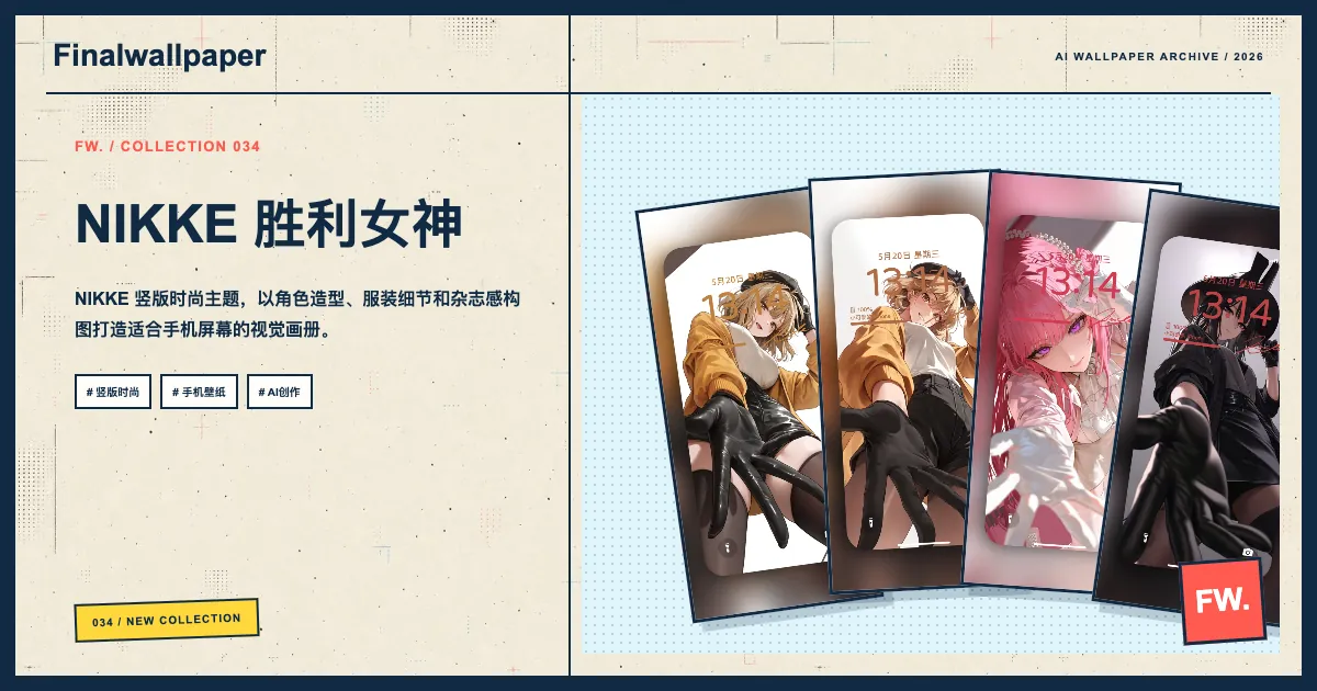 NIKKE 胜利女神 · 竖版时尚手机壁纸画册分享封面