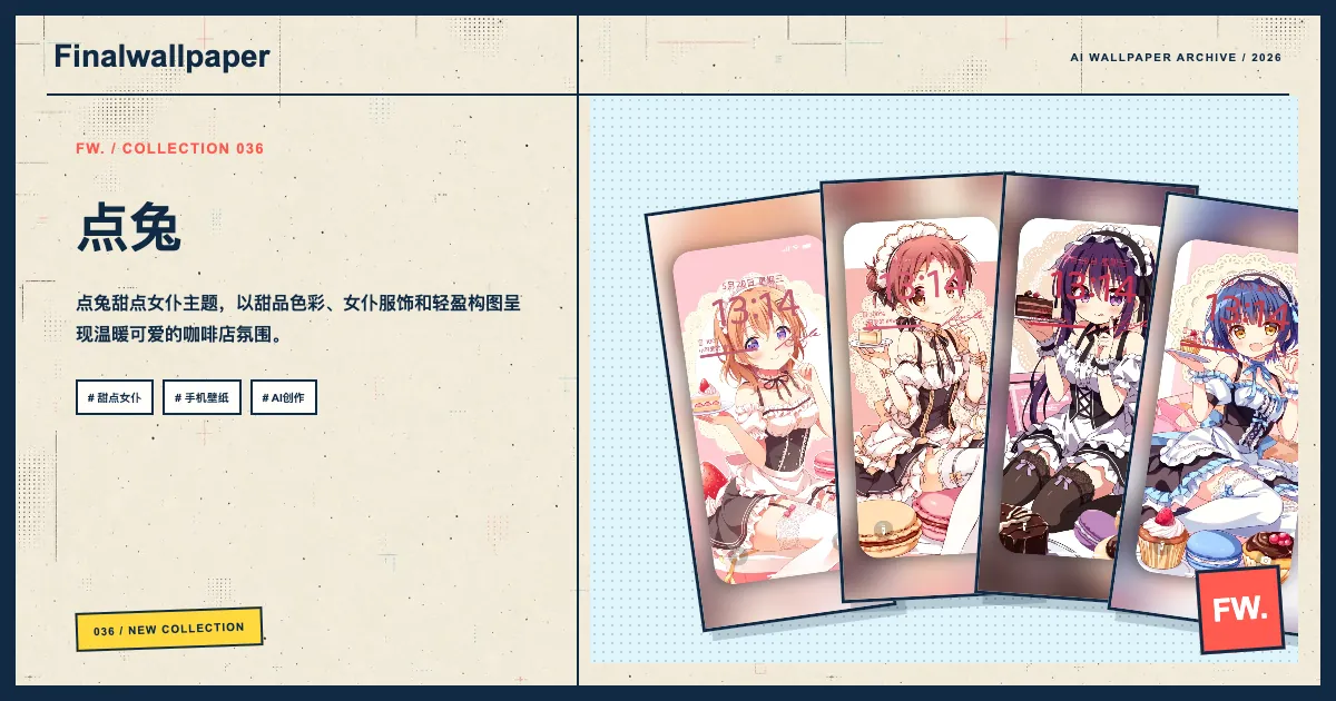 点兔 · 甜点女仆手机壁纸画册分享封面